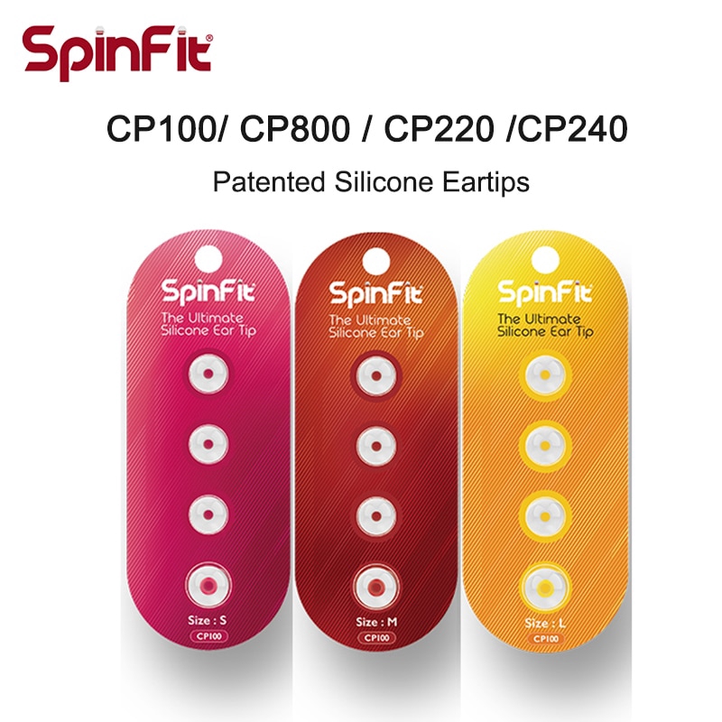 SpinFit CP100 CP800 CP220 CP230 CP240 หูฟังชนิดใส่ในหู 1 คู่ ( 2 ชิ้น )