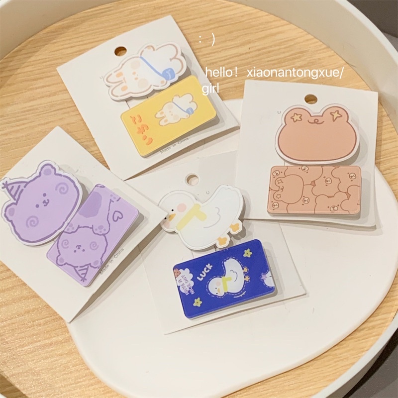 Cute 091 กิ๊บติดผม กิ๊บหนีบผมสัตว์น้อย 2 ชิ้น/แพ็ค