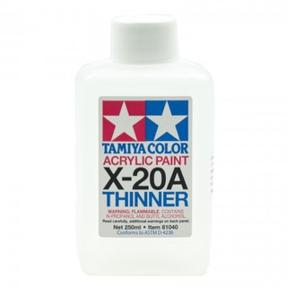 TA81040 - Acrylic/Poly Thinner X-20A 250ml ทินเนอร์สูตรน้ำทามิย่า ขนาด 250ml