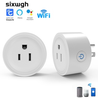 ปลั๊ก wifi ปลั๊กไฟ wifi Smart Socket สมาร์ทปลั๊กไฟ ซ็อกเก็ตปลั๊กไฟอัจฉริยะ WiFi รองรับ Alexa Google ควบคุมด้วยเสียง สําหรับบ้าน