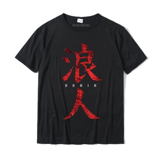 เสื้อยืดผ้าฝ้าย พิมพ์ลาย Ronin Samurai Without A Lord Camisas Hombre สําหรับผู้ชายS-5XL