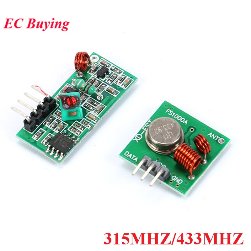 315mhz 433mhz RF เครื่องส่งสัญญาณและโมดูลตัวรับสัญญาณสําหรับ Arduino/ARM/MCU WL รีโมทคอนโทรลไร้สายโมดูลบอร์ดอิเล็กทรอนิกส์ DIY ชุด