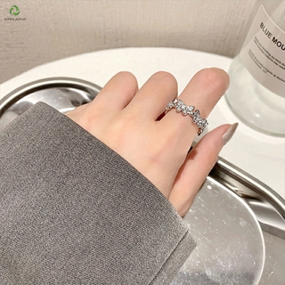 【Aotuo】Korean Elegant Micro-Inlaid Diamond Butterfly Ring Women Personality Index Finger Ring Ins