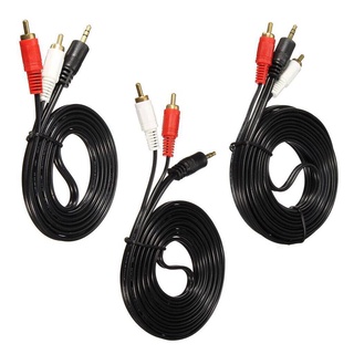 สายลำโพง 1 ออก 2 RCA Cable ยาว 1.5 เมตร สายสัญญาณเสียง 3.5mm to RCA (423A)