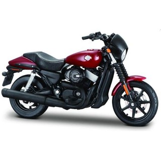 โมเดลรถมอเตอร์ไซค์ HARLEY-DAVISION 2015 STREET 750 ทำจากเหล็ก สัดส่วน 1:18