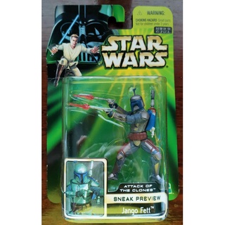 Star Wars Basic Figure ATTACK OF THE CLONES sneak preview Mandalorian Jango Fett 3.75" JP