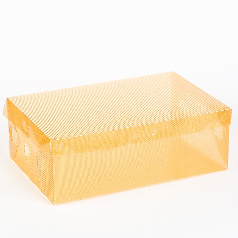 (เซต 5 ใบ, 10 ใบ) กล่องรองเท้า กล่องพลาสติก หรือใส่ของเอนกประสงค์ แบบเปิดฝาบน กล่อง DIY
