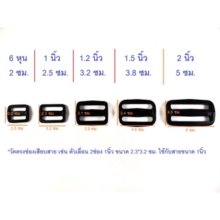 แหล่งขายและราคาตัวเลื่อนสายกระเป๋า 2ช่อง พลาสติก ทรงเหลี่ยม สีดำ ขนาด 6หุน 1นิ้ว 1.2นิ้ว 1.5นิ้ว(1นิ้วครึ่ง) 2นิ้วอาจถูกใจคุณ