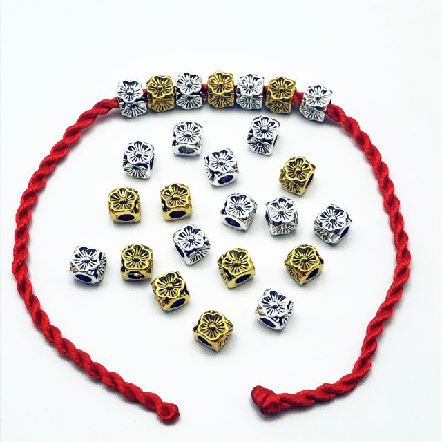 ตัวคั่นลูกปัดเงินธิเบต  TB160