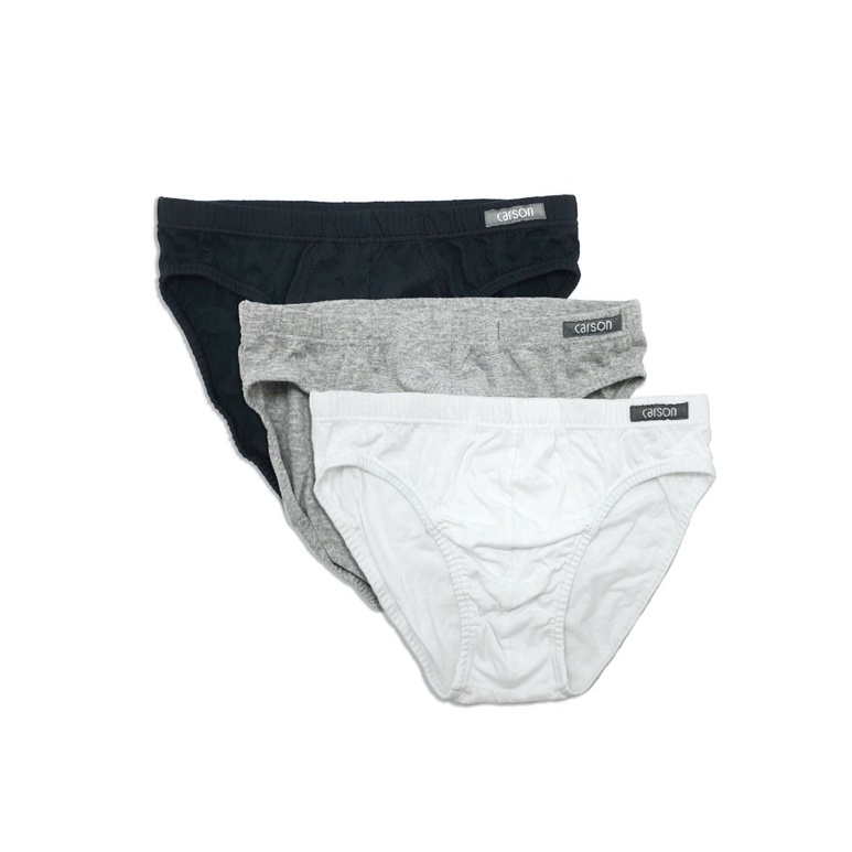 กางเกงในชาย  Carson Men รุ่นผ้า Cotton คละสี แพ็ค 3 ตัว (A BIC19021P)