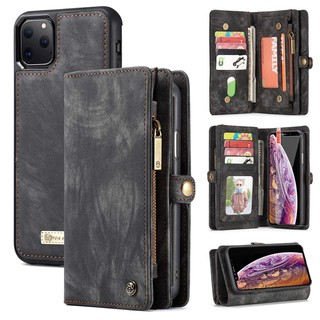 CaseMe เคส iPhone X Xs XR Max 6 6S 7 8 Plus รุ่น Leather Flip Wallet Magnetic Zipper Purse Card Cover