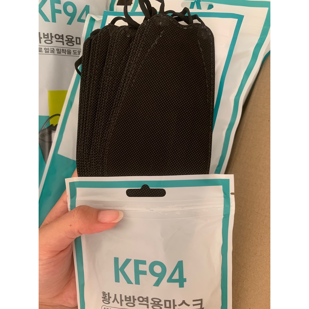🔥ลด30฿โค้ดINC4LEL4🔥แมสเกาหลี​ แมสN95 หน้ากากอนามัยเกาหลีKF94 แพ็ค10ชิ้น KF94ทรง3D มีสีขาว/สีดำ