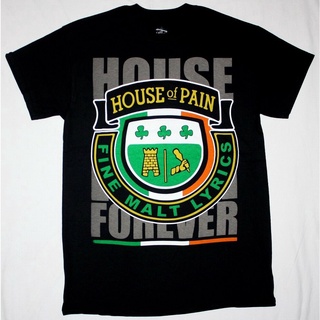 เสื้อยืดผ้าฝ้ายพิมพ์ลายแฟชั่น เสื้อยืด พิมพ์ลาย House Of Pain Fine Malt Lyrics Everlast Dj Lethal Cypress Hill สีดํา สไต