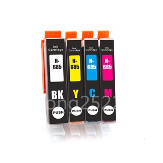 [สต็อกประเทศไทย] 5 Pack hp685 685XL Ink Cartridge for Compatible with Deskjet Ink Advantage 4615 4625 3525 5525 6525