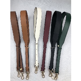 bag Strap กระเป๋าสะพายข้างแบนด์วิดธ์หญิงปรับสายสะพายกระเป๋าเสริมสายคาดขวางสีดำสีขาวสีน้ำตาลสายกระเป๋าซื้อเดี่ยว