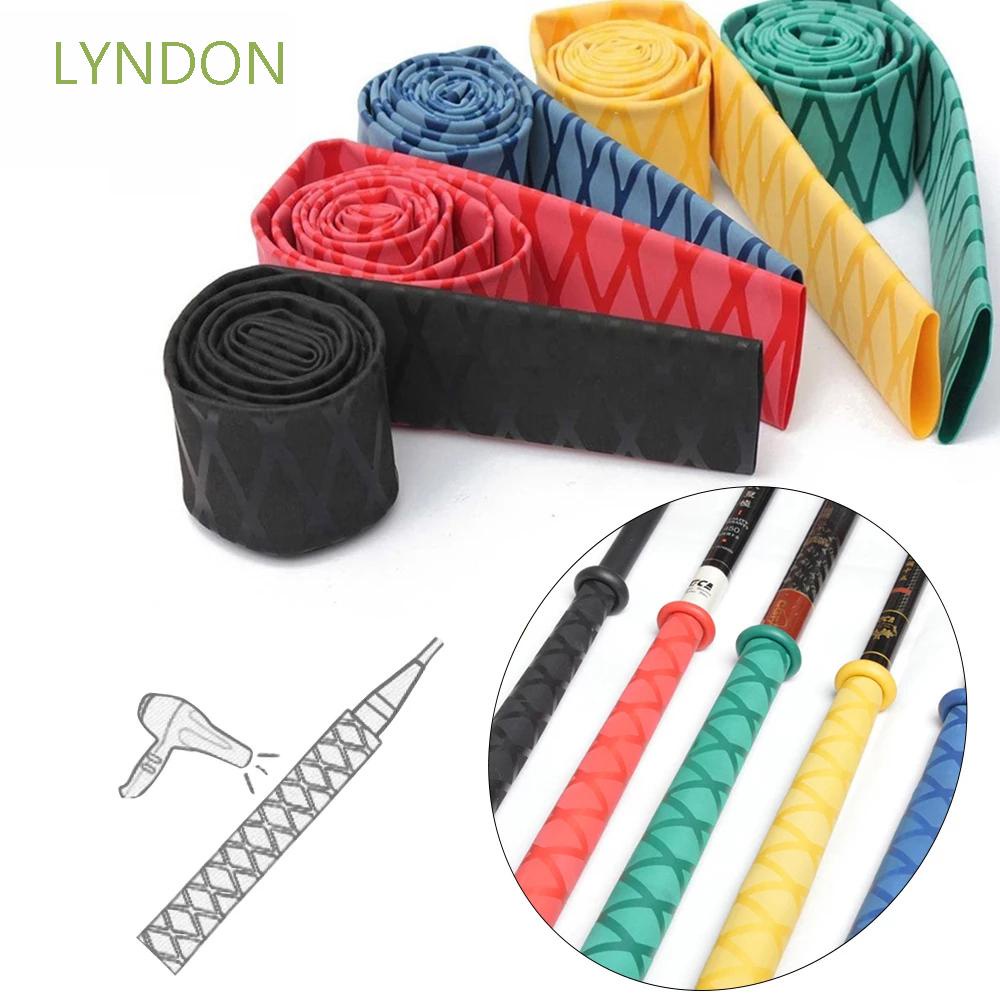 Lyndon ปลอกหุ้มคันเบ็ดตกปลา โพลีโอเลฟิน กันน้ํา กันลื่น 5 สี 15 18 20 22 25 28 30 35 มม. 1 เมตร DIY