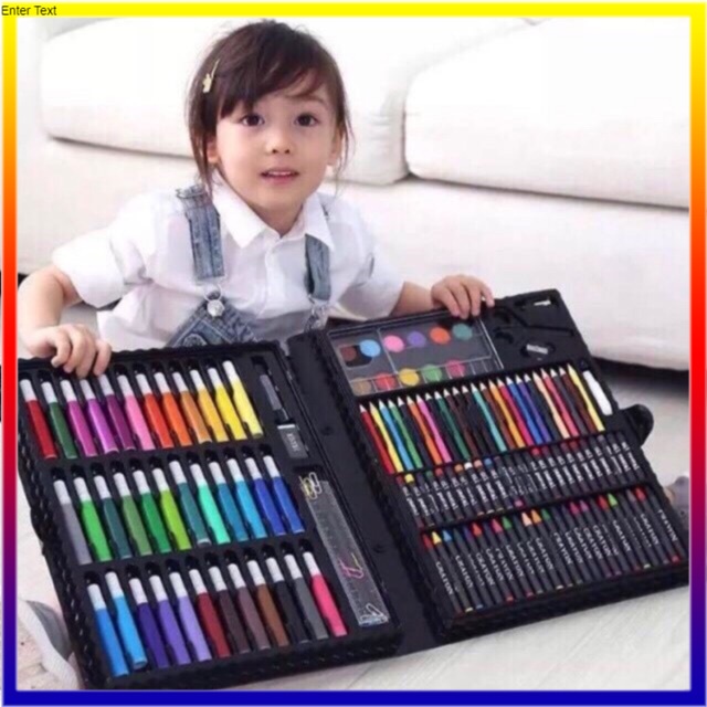 【กรุงเทพการจัดส่ง】พาเลทชุดระบายสีเซ็ทใหญ่ 150 ชิ้น ชุดระบายสี150ชิ้น อุปกรณ์ระบายสี วาดภาพระบายสี อุปกรณ์ระบายสี
