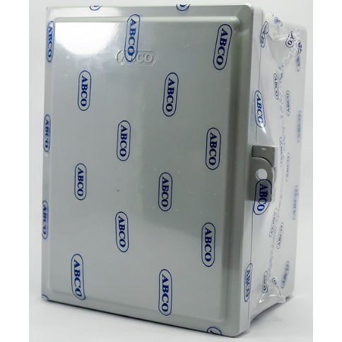 ตู้กันน้ำพลาสติก ABCO 4x6 กล่องกันน้ำสีเทา สามารถใส่กุญแจล็อคได้ติดตั้งภายใน-ภายนอกอาคาร