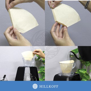 Hillkoff : กระดาษกรองกาแฟเบอร์ 02 (2-4 cups) Koonan : KN-102M Filter Paper 102