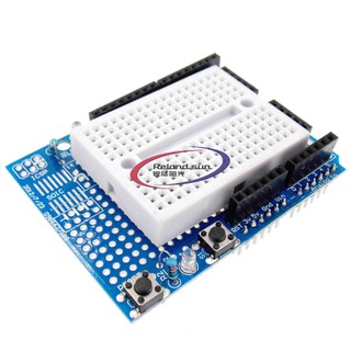 Uno บอร์ดขยายโปรโต้ชิลด์ พร้อมบอร์ดขนมปัง ขนาดเล็ก SYB-170 สําหรับ ARDUINO UNO ProtoShield