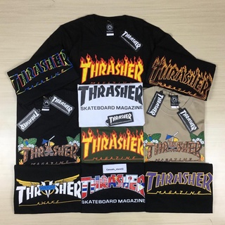 Thsirt เสื้อยืด THRASHER SKATE BOARDING1:1 ของแท้