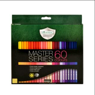 สีไม้ มาสเตอร์ซีรี่ย์ 60 สี  แท่งยาว60แท่ง