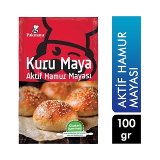 ยีสต์แห้งทำขนมปัง นำเข้าจากตุรกี Active Dry Yeast แบรนด์ Pakmaya ขนาด100 กรัม