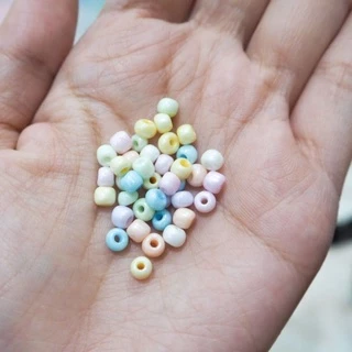 ลูกปัดเม็ดทราย 4 มิล (6/0) 25g (260 เม็ด+)