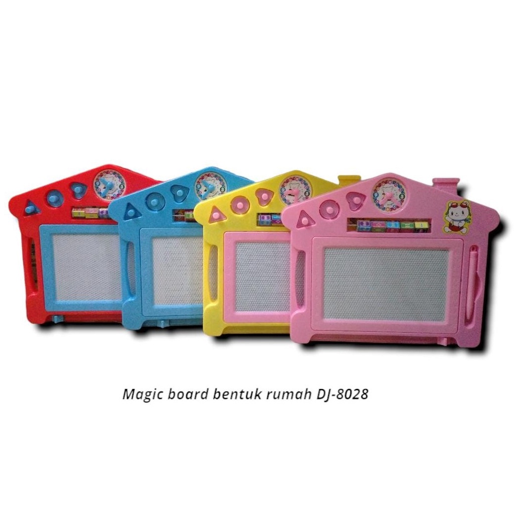 MAGIC BOARD MAGNET DRAWING PASTEL CUTE HIPPO LARGE EDUCATIONAL TOY 3017