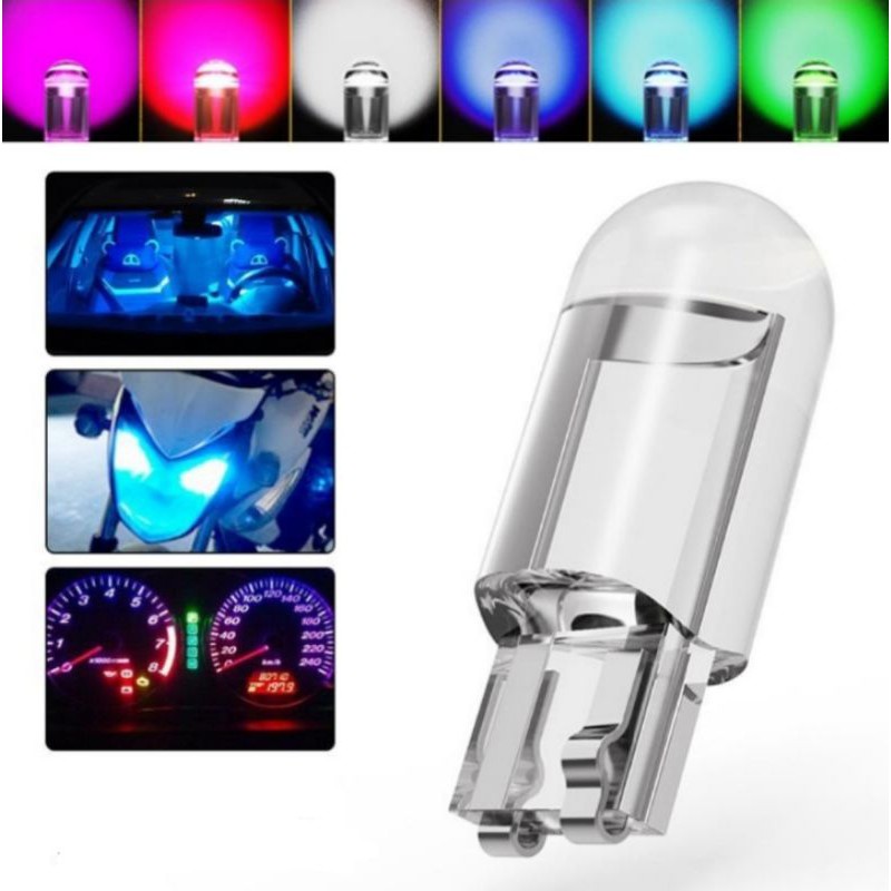 2021 ใหม่T10 W5W WY5W 168 501 2825 COB LEDรถWedgeที่จอดรถด้านข้างประตูโคมไฟป้ายทะเบียนอัตโนมัติ