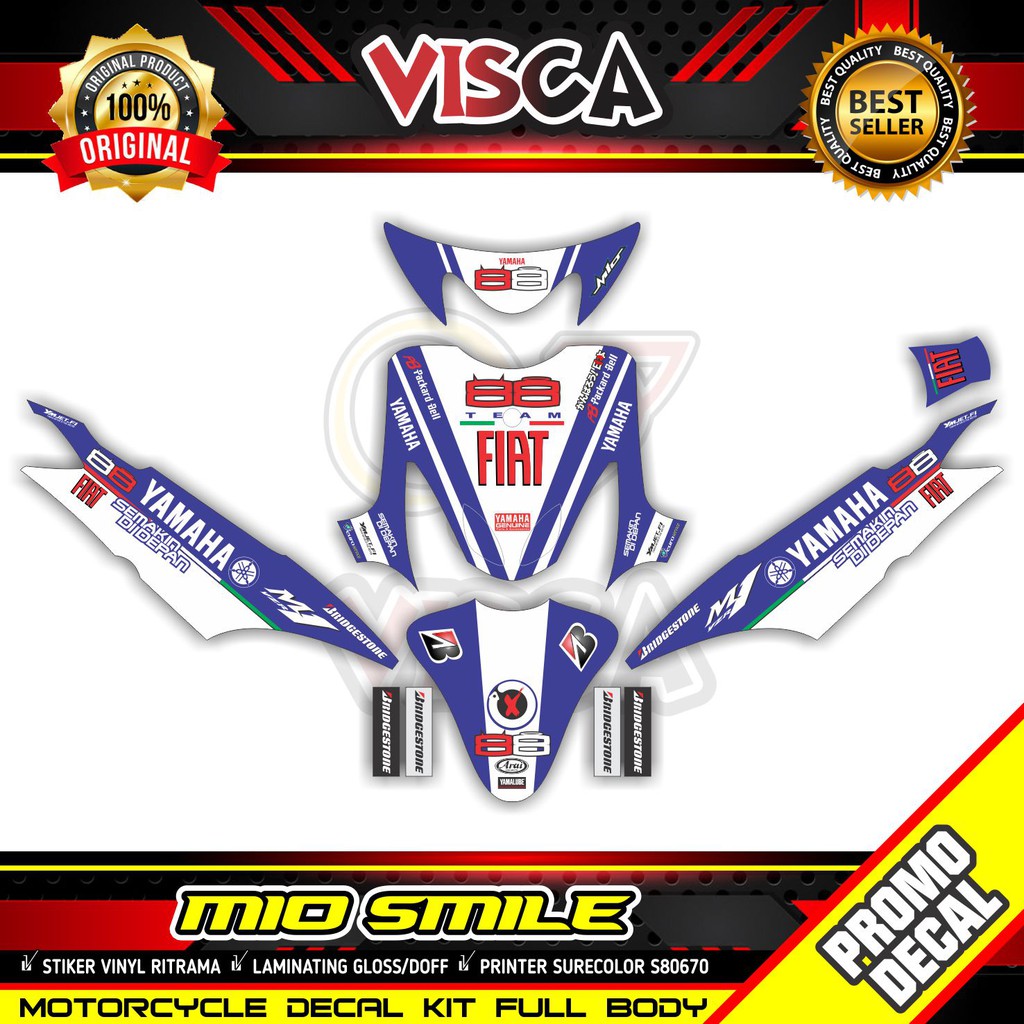 Decal Mio Smile Full Body Sticker Mio Smile Full Body Fiat