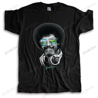 ผู้ชายแบรนด์เสื้อยืดฤดูร้อนเย็น Dj Bob Ross อย่างเป็นทางการ - ลิขสิทธิ์หูฟังเฉดสีเสื้อยืดเสื้อล EZ&gt;