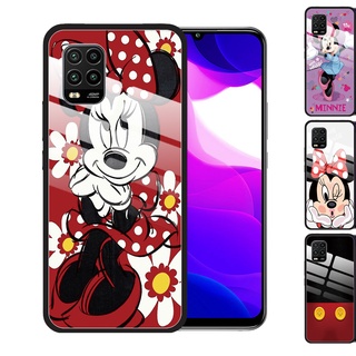 Xiaomi Mi Lite Note 10 Pro Mi A3 9T POCO X3 NFC Mini Mouse Mickey Tempered Glass Cover Anti-Scratch Phone Case