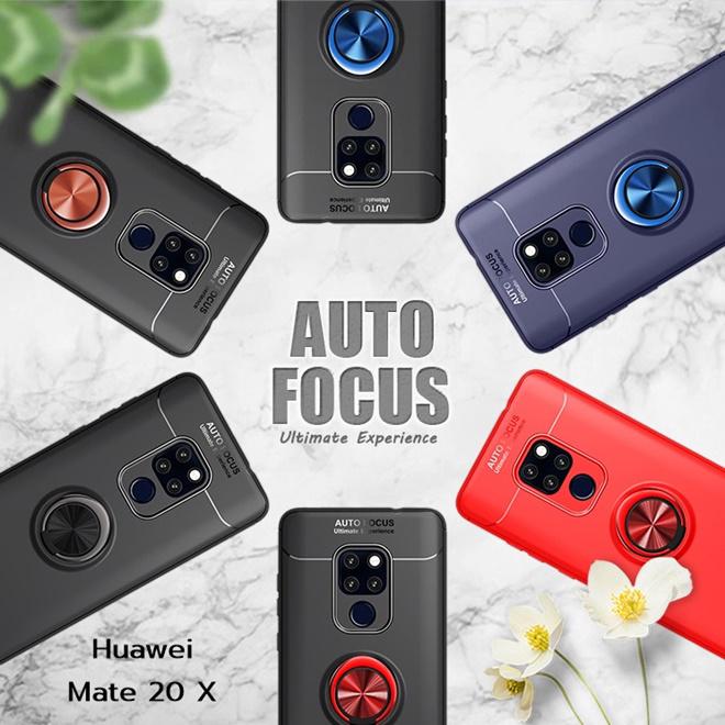 เคส สำหรับ Huawei Mate 20 X Finger Ring Kickstand Protection TPU Case