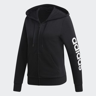 Adidas อาดิดาส เสื้อ TR W Hoodie ESS Linear FZ DP2401 BK(1700)