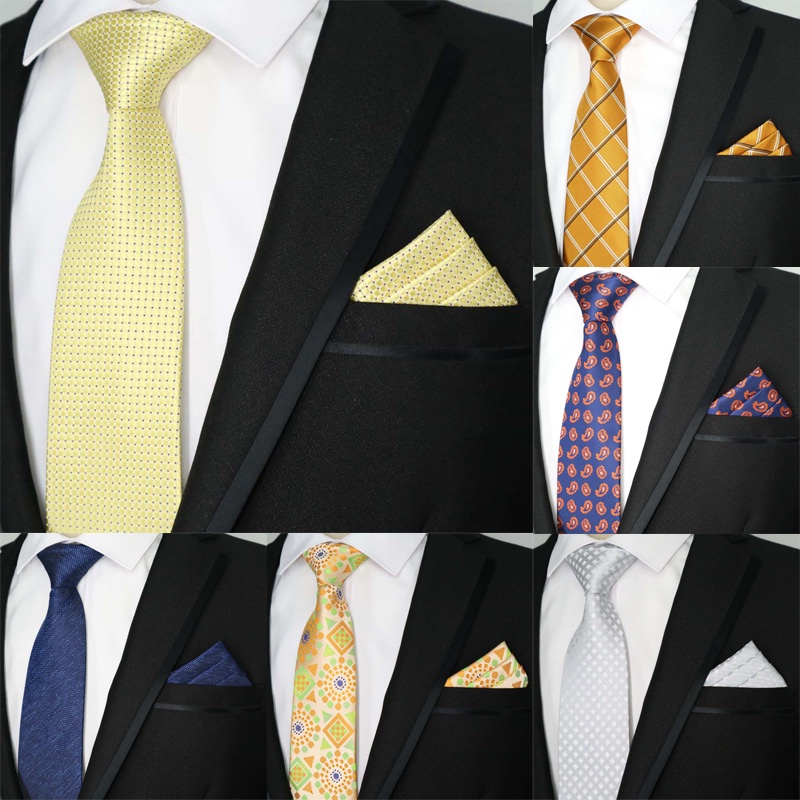 ใหม่ 8 ซม.ผู้ชายผ้าไหม Tie & ผ้าเช็ดหน้าเนคไทชุดหรูหรา Polka Dot ลายดอกไม้คอ Ties ผู้ชายคลาสสิกงานแต่งงาน Hanky กระเป๋า Square Tie ชุด Mens Tie ชุดเนคไท