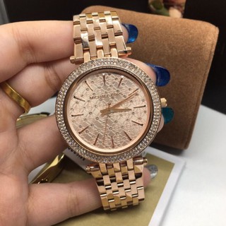 MK3399 Michael Kors Womens Darci Rose Gold-Tone Watch 39 mm.