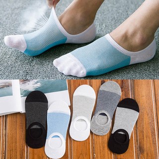 Breathable socks ถุงเท้าข้อสั้นระบายอากาศ 5 คู่ 5 สี