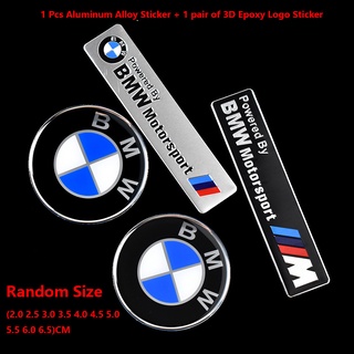 สติกเกอร์อลูมิเนียม รูปสัญลักษณ์ 3 มิติ สําหรับติดตกแต่งรถยนต์ BMW Motorsport