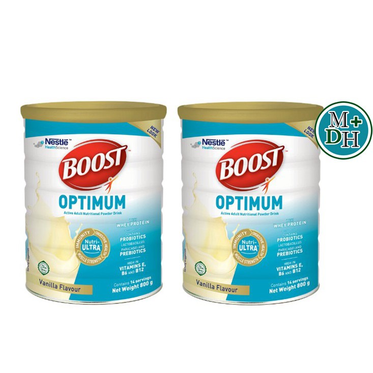 Nestle Nutren Boost Optimum อาหารเสริม นิวเทรน ออปติมัม 800 กรัม 2 ...