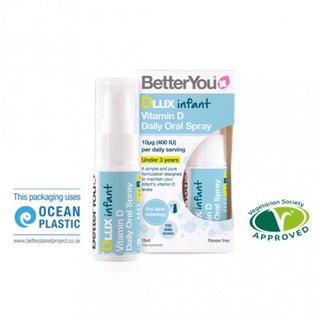 ✈️PRE-ORDER✈️ วิตามิน D สำหรับทารกและเด็กเล็กชนิดสเปรย์ BetterYou DLux Infant Vitamin D Oral Spray