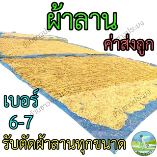 ผ้าลานตากข้าว เบอร์ 6-7 ผ้าลาน มุ้งไนล่อน ผ้ามุ้ง ลาน ตากข้าว เย็บสำเร็จ พร้อมใช้งาน