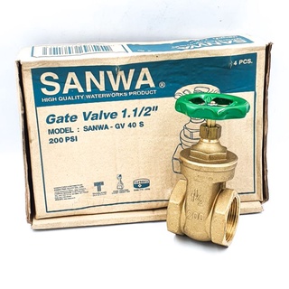 SANWA ประตูน้ำทองเหลือง 200PSI 1-1/2" -2"