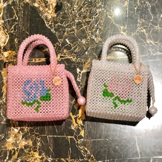 กระเป๋าลูกปัดลายกุหลาบRose Bead Bag เป็นโรสที่ดีไฮโซ ราชินิกุลมากๆ