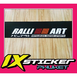 สติ๊กเกอร์คาดกระจก Mitsubishi Ralli Art ภาษาญี่ปุ่น