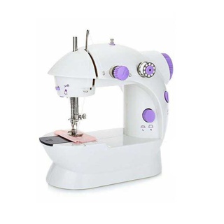 โปรโมชั่น : จักร จักรเย็บผ้า จักรเย็บไฟฟ้าขนาดเล็ก ขนาดพกพา สีม่วง