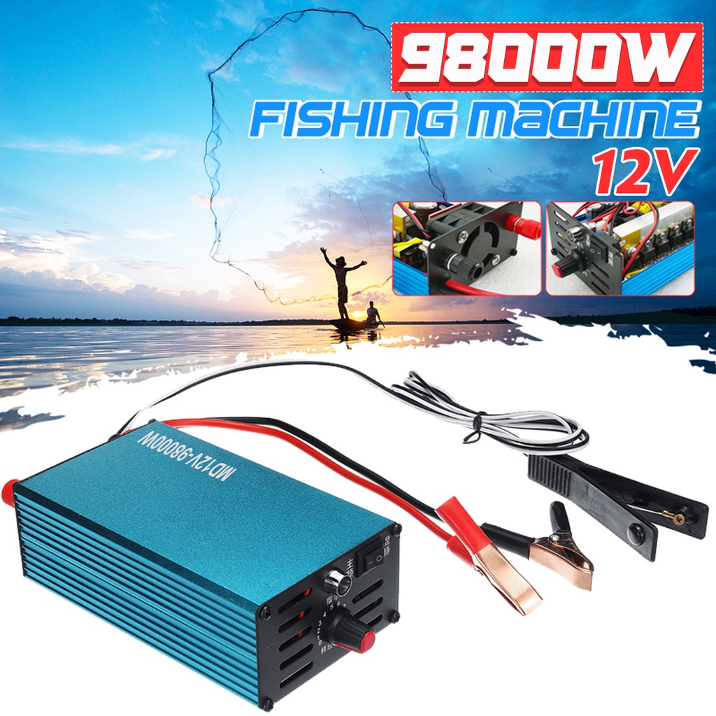 อัลตราโซนิกอินเวอร์เตอร์ 98000W DC 12V สีน้ำเงินเครื่องตกปลาไฟฟ้าอัลตราโซนิกอินเวอร์เตอร์เครื่องตกปล