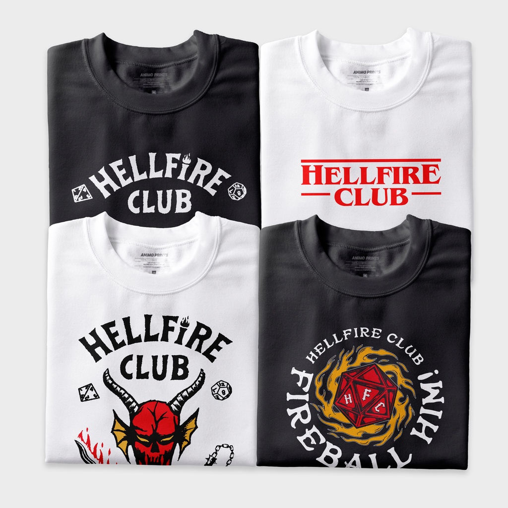 เสื้อยืด Stranger Things Shirt - Hellfire Club Collection tees - ANIMO APPAREL