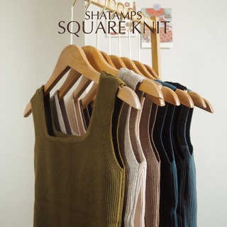 Shatamps - Square Knit เสื้อกล้ามคอเหลี่ยม เสื้อเก็บเนื้อรักแร้