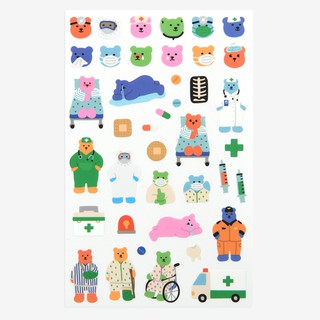 Jelly Bear Sticker - 18 Hospital สติ๊กเกอร์เจ้าหมีจิ๋ว